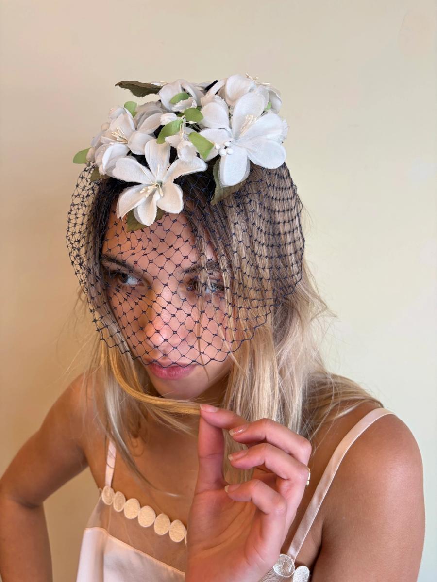 Midcentury Floral & Net Veil  product image