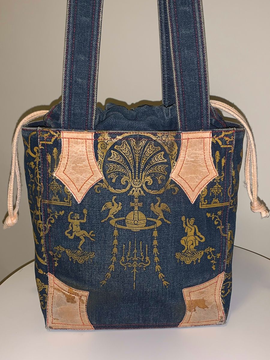1990 Vivienne Westwood Portrait Collection Denim Boule Bag  product image