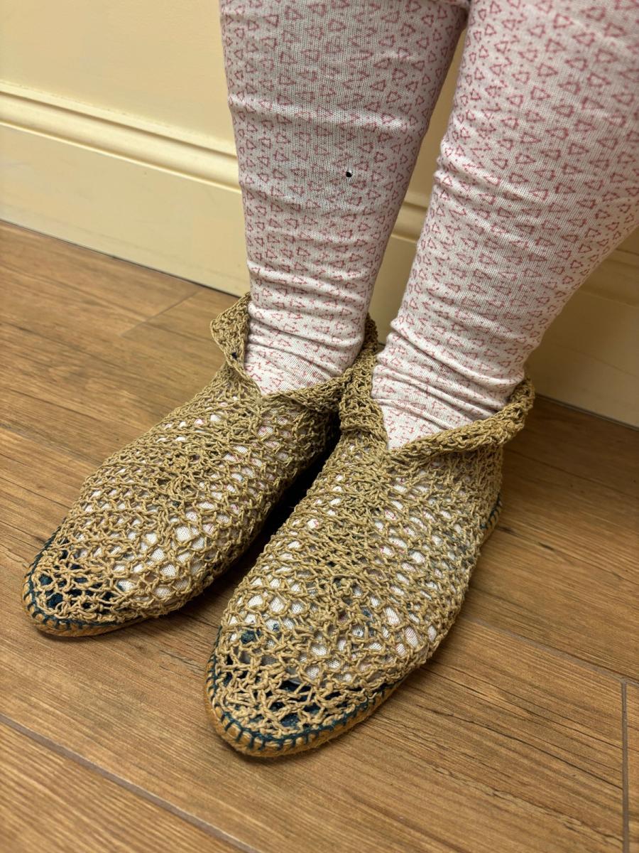 Antique French Woven Beach Shoes  product image