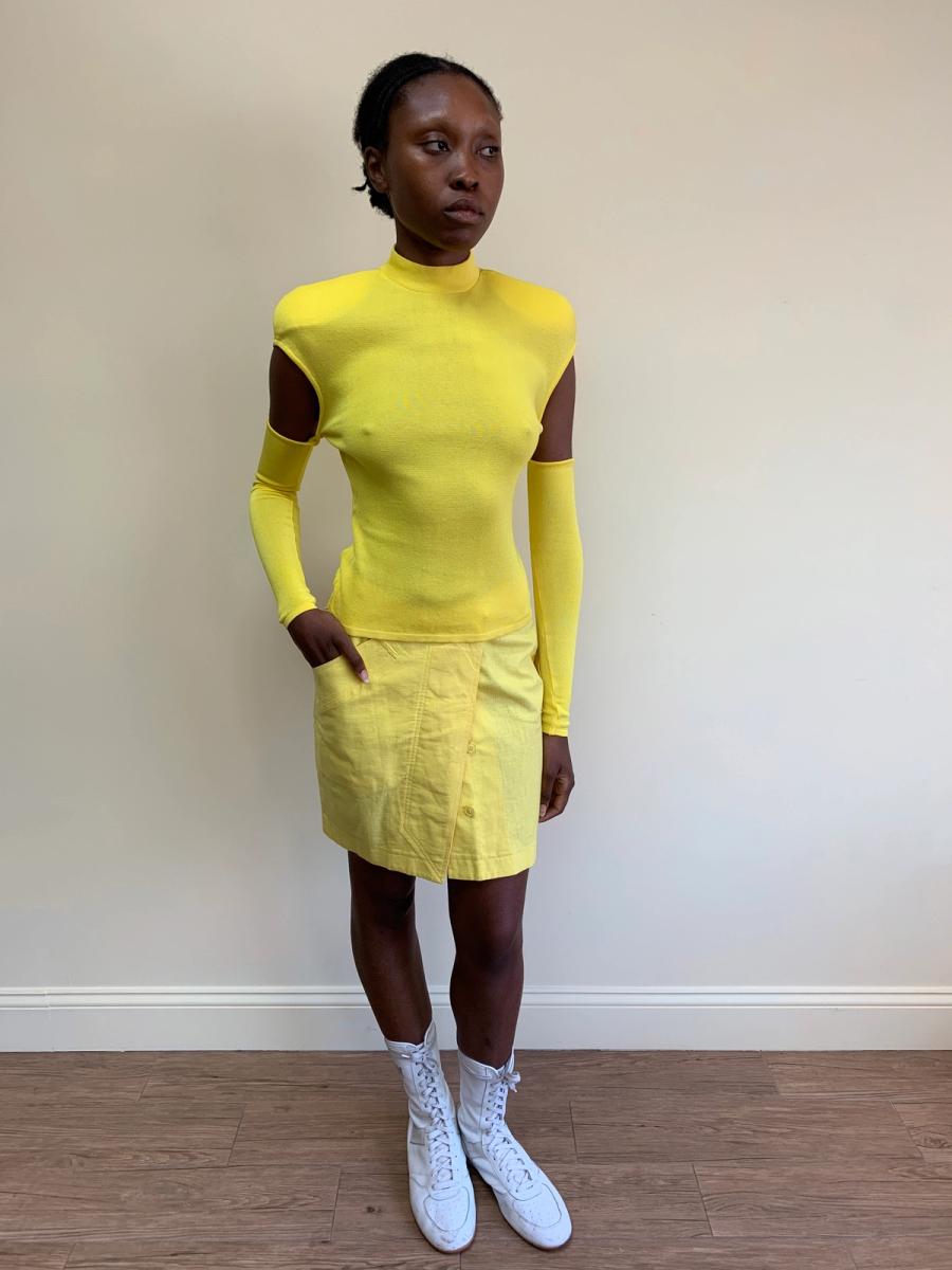 Claude Montana 80s Wiggle Skirt product image