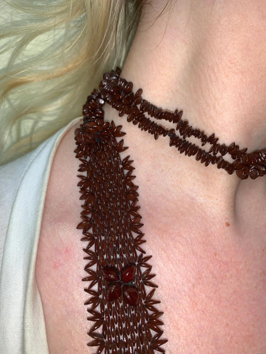 19th Century French Seed Bead Necklace product image