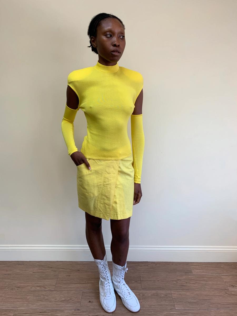 Thierry Mugler Late 80s- Early 90s Detached Arms Knit Top product image