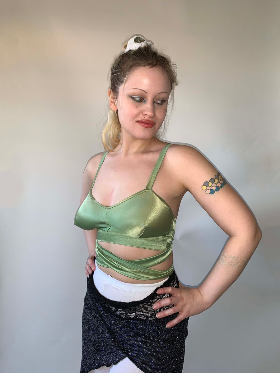 1930s French Wrap Around Bra Top product image