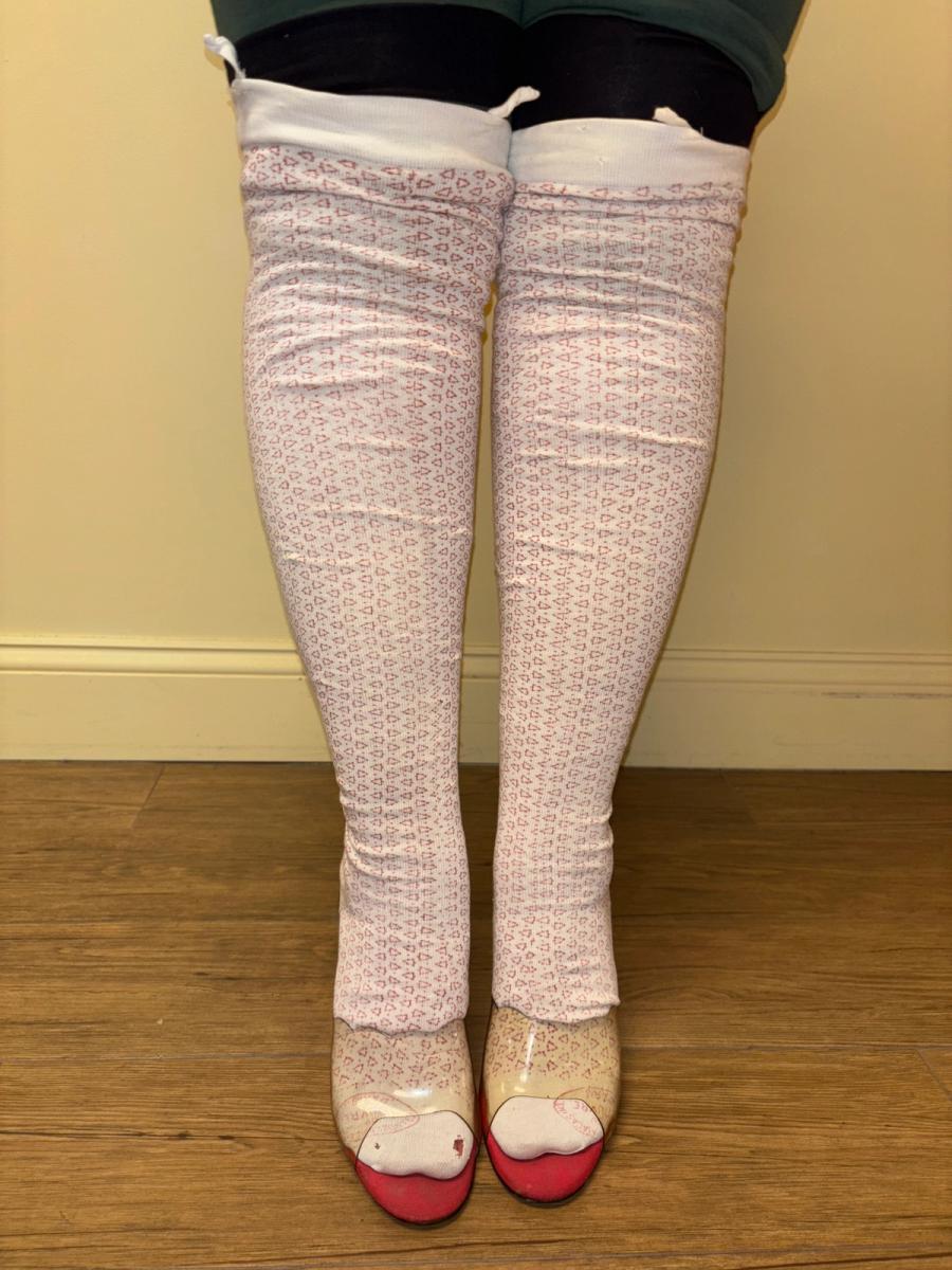 1890s Triangle Print Louvre Stockings product image