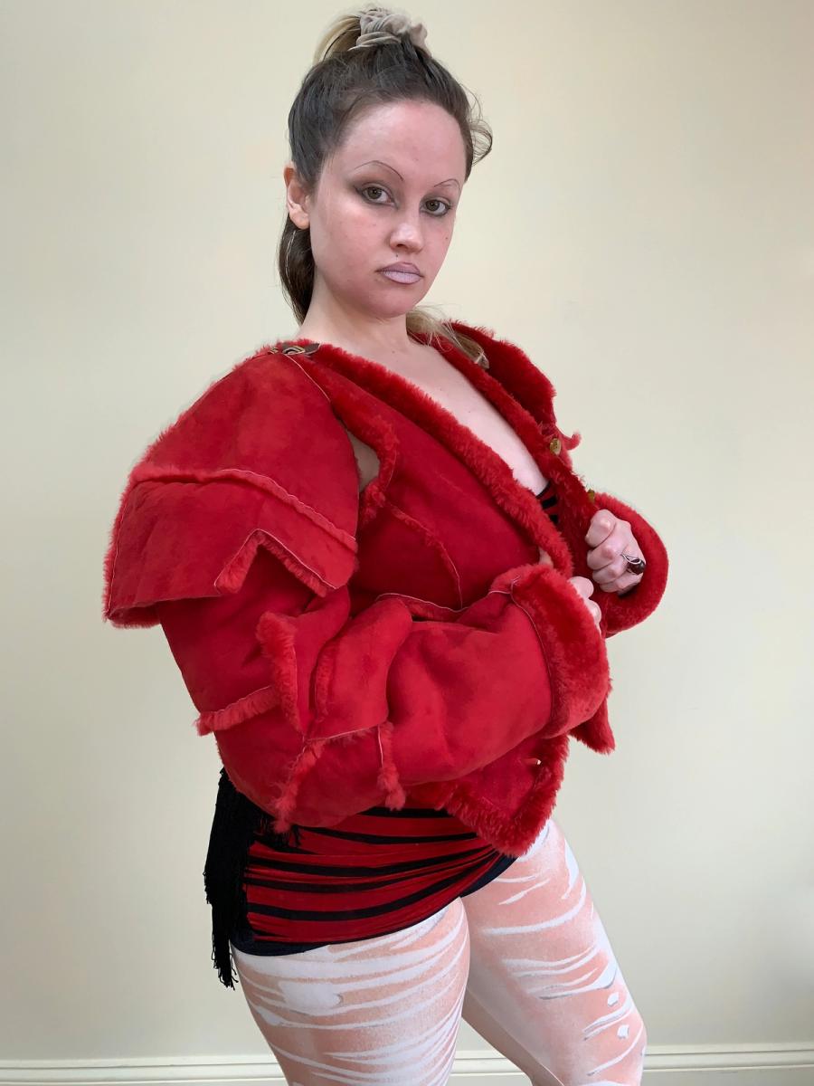 Vivienne Westwood A/W 1988 "Time Machine" Shearling Armour Jacket product image