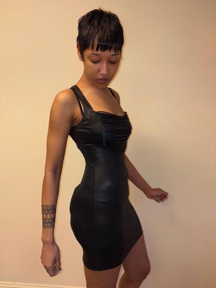 Patrice Catanzaro Butt Fringe Cutout Dress product image