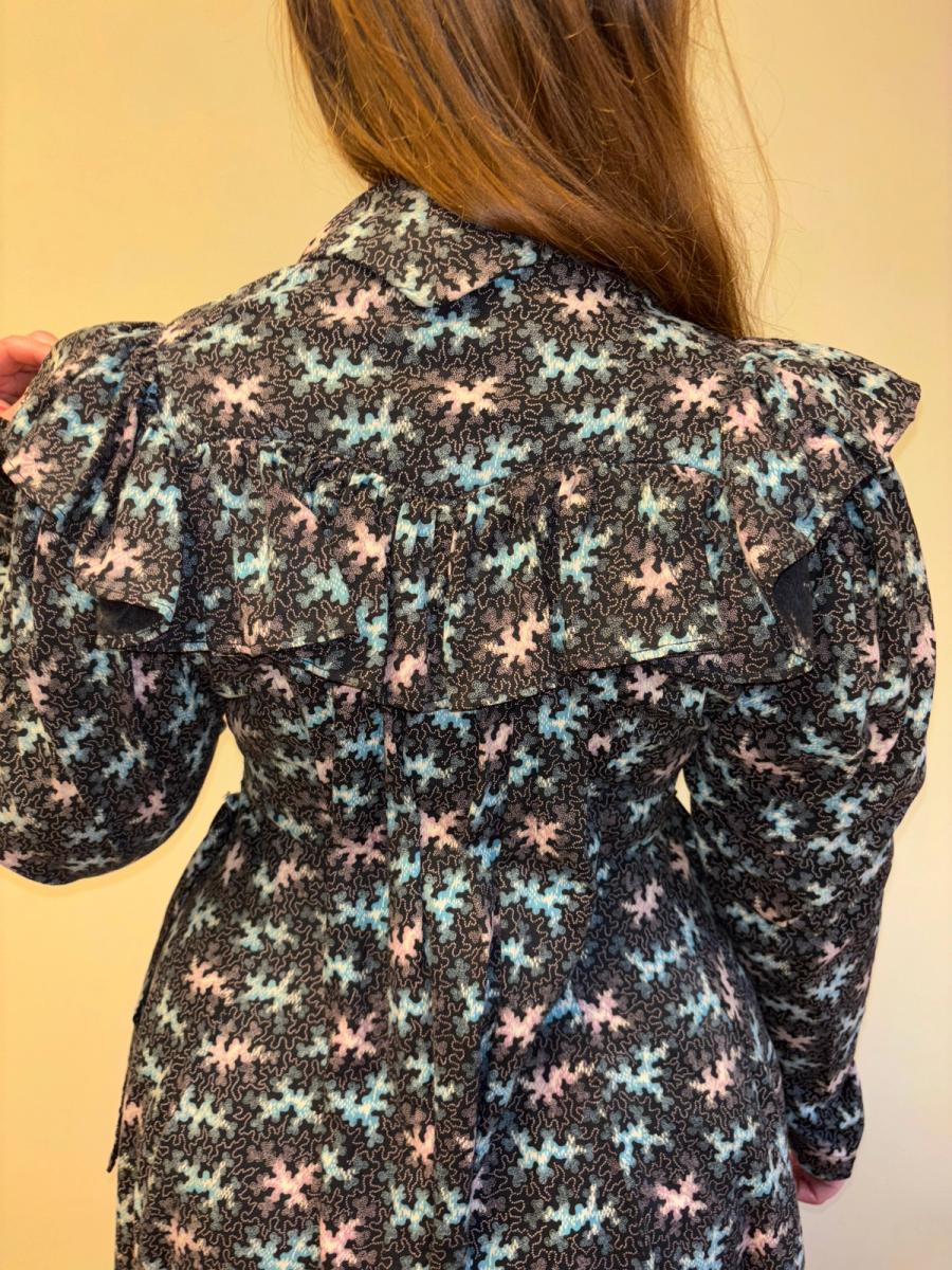 1800s Vermicular Print Vibrant Wrapper product image