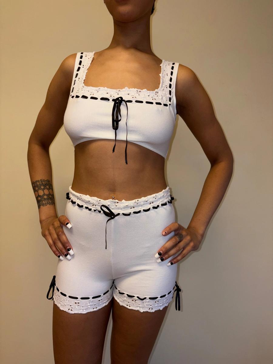 Spring/Summer 1992 Chantal Thomass Eyelet Ensemble product image