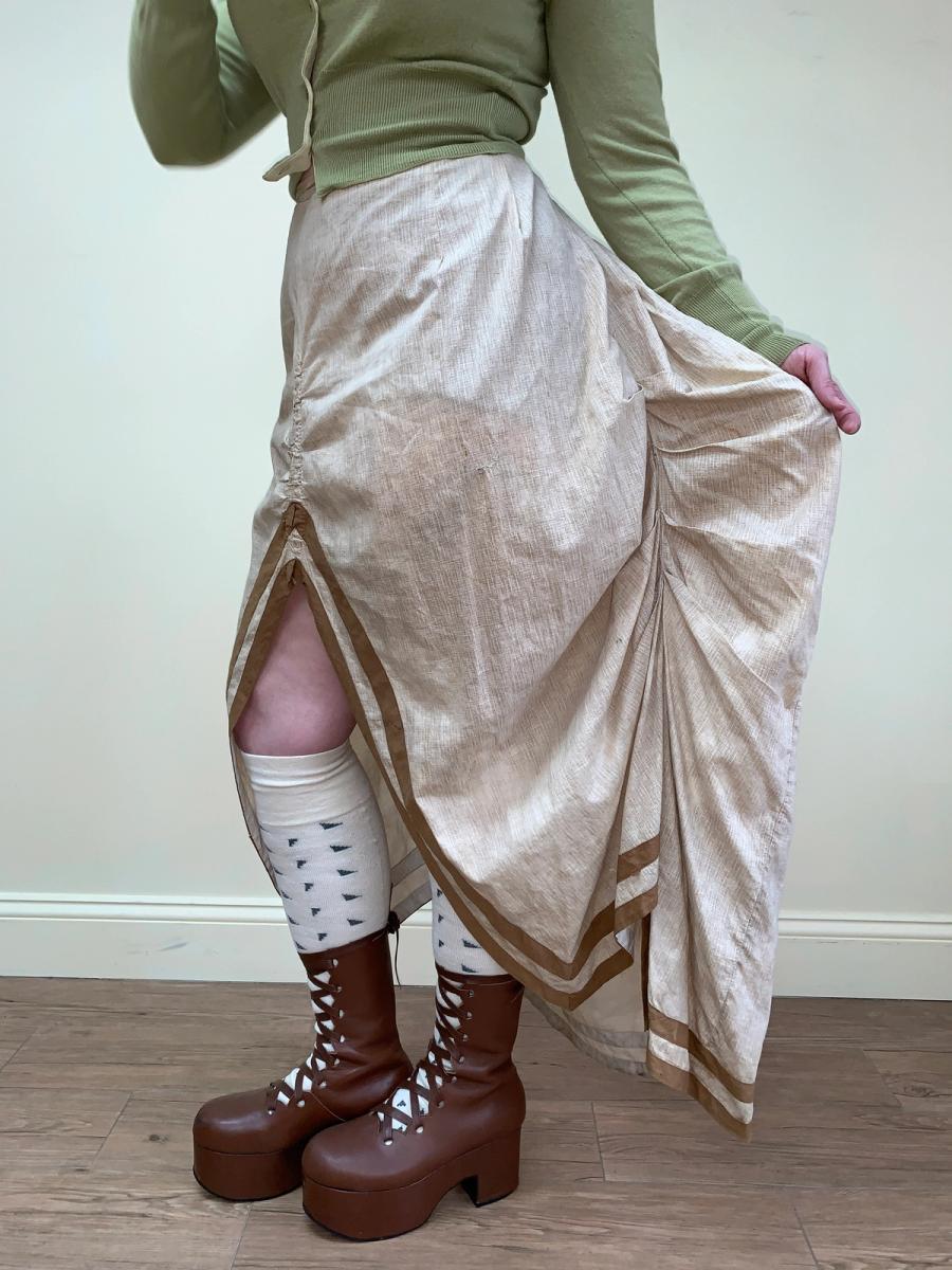 1880s Bustle Walking Skirt product image