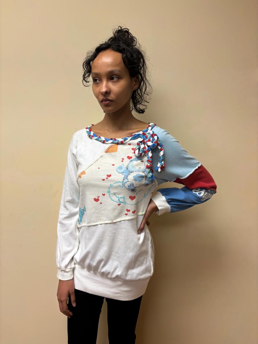 Naoko Ushiro Glamorous Patchwork Bear Shirt product image