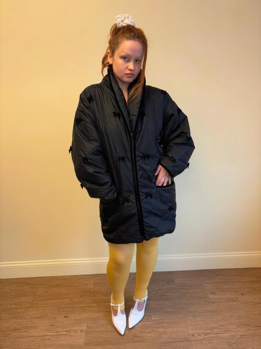 80s Chantal Thomass Bow Puffer Jacket product image