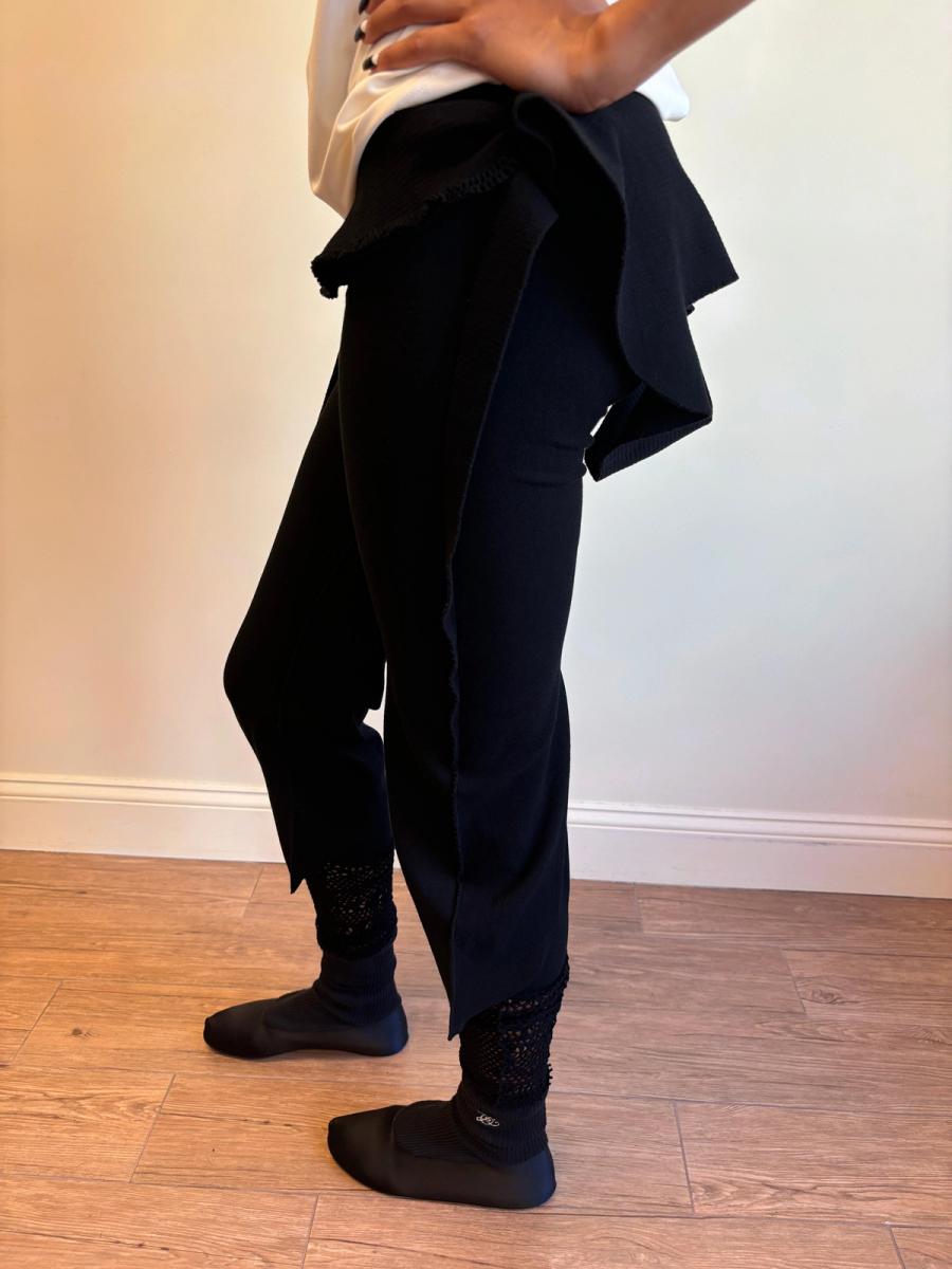 APOC Black Pants with Mesh Trim product image