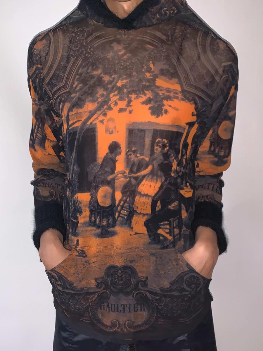 Jean Paul Gaultier Hooded Toile Mesh Top product image