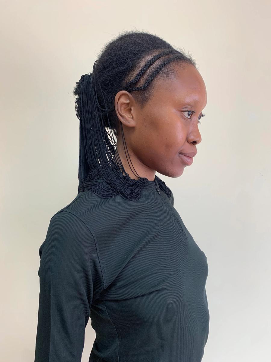 80s Gaultier Fringe Hood Set product image