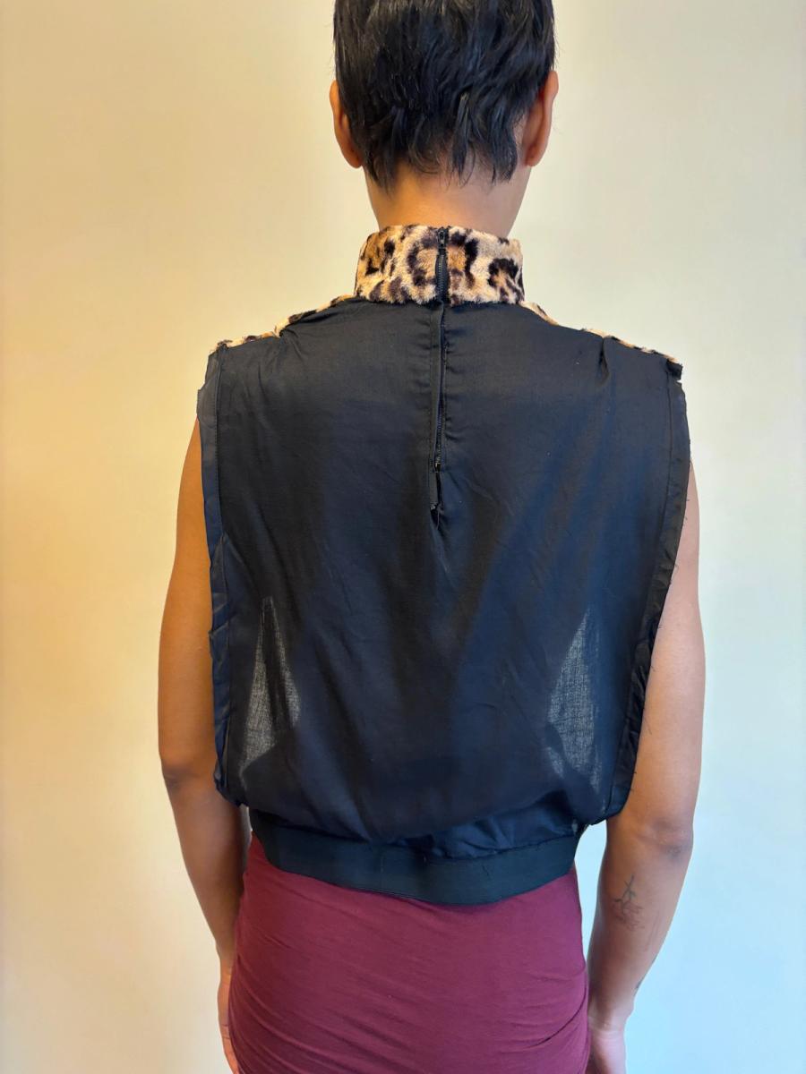 1940s Faux Fur Leopard Dickie product image