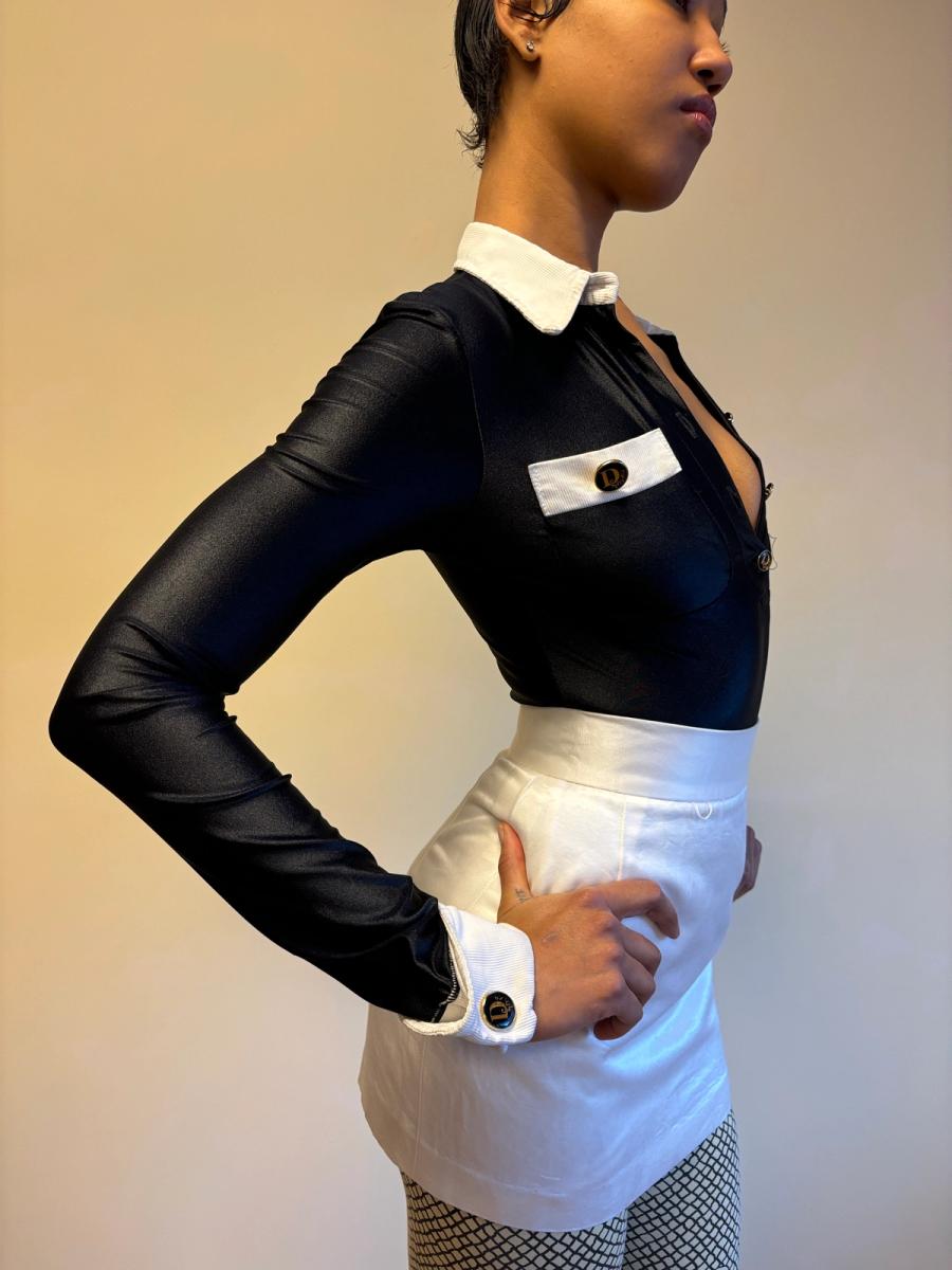 80s "Destroy" by John Richmond Suit Illusion Leotard product image