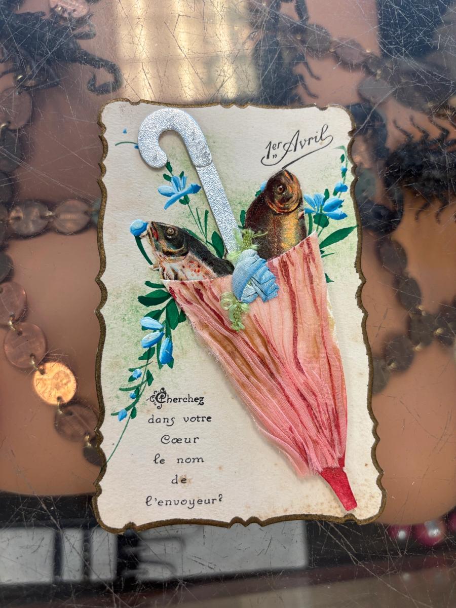 Antique French April Fool's Day Card  product image