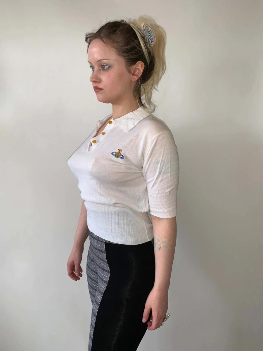 90s Vivienne Westwood White Polo product image