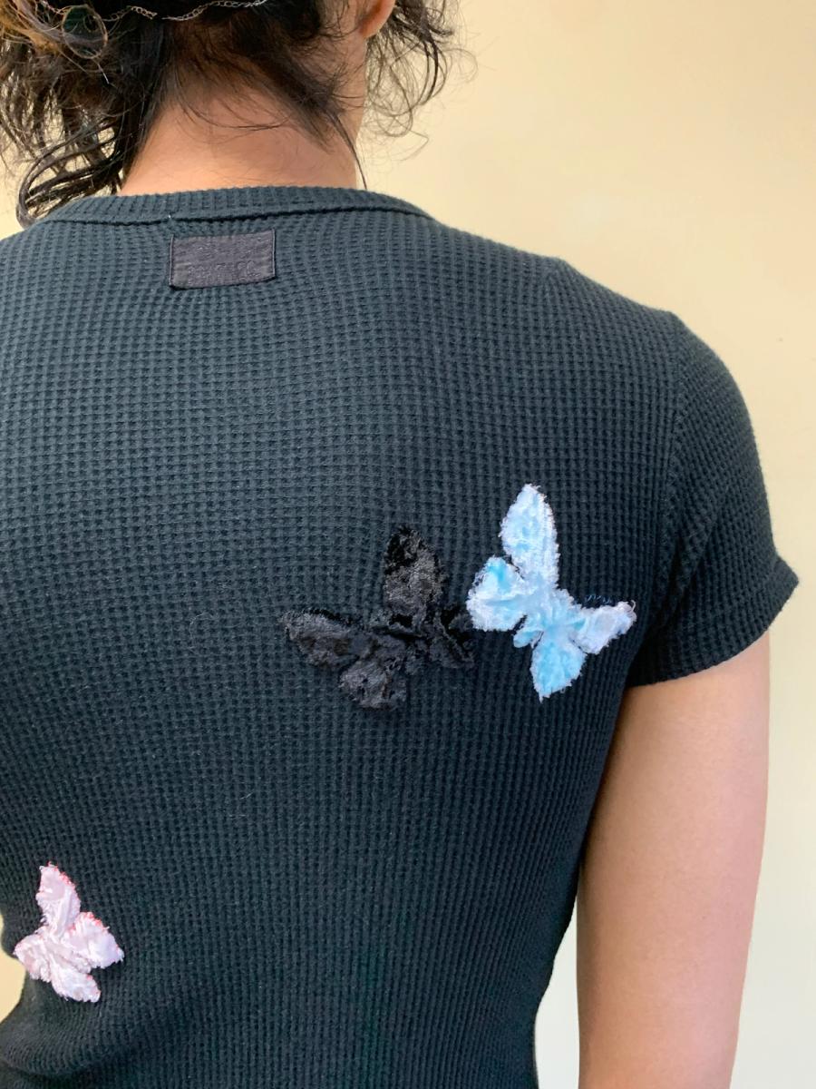 20471120 Waffle Tee with Butterflies product image