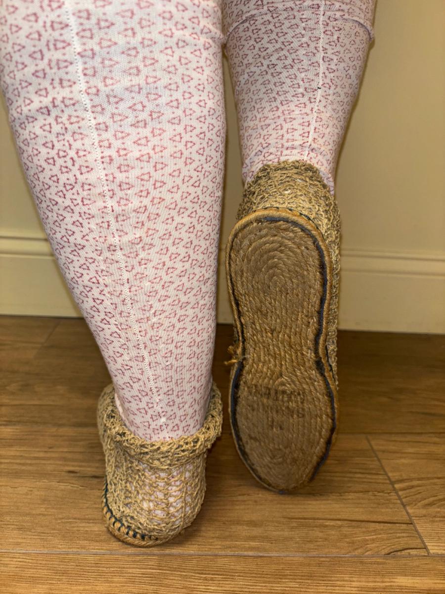 Antique French Woven Beach Shoes  product image