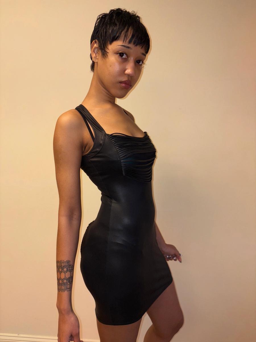 Patrice Catanzaro Butt Fringe Cutout Dress  product image