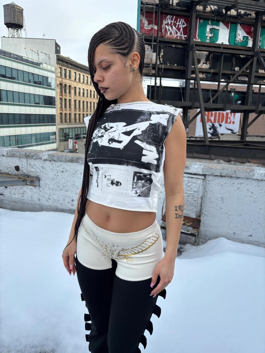 NANA Detachable Fur Tee 1  product image