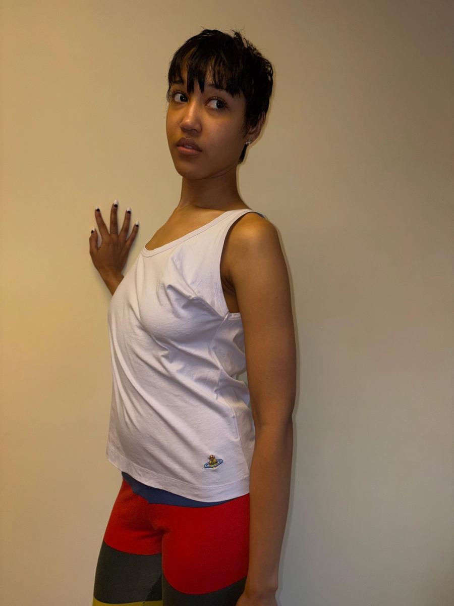 Vivienne Westwood Lavender Pointy Boob Tank product image