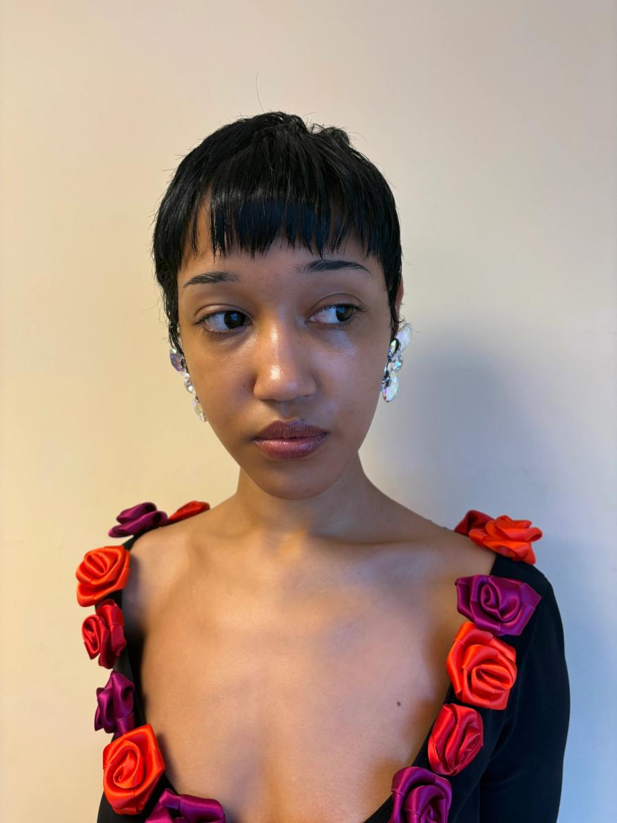 80s Wendy Gell Crystal Butterfly Earrings  product image