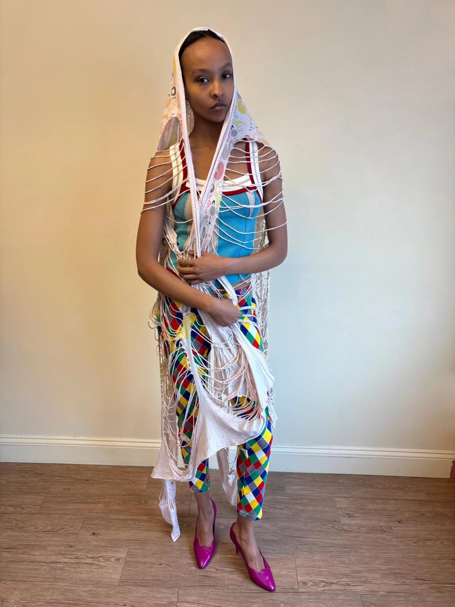 Nozomi Ishiguro Slashed Shawl product image