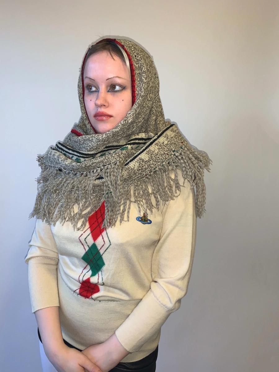 Victorian Rose Knit Shawl product image