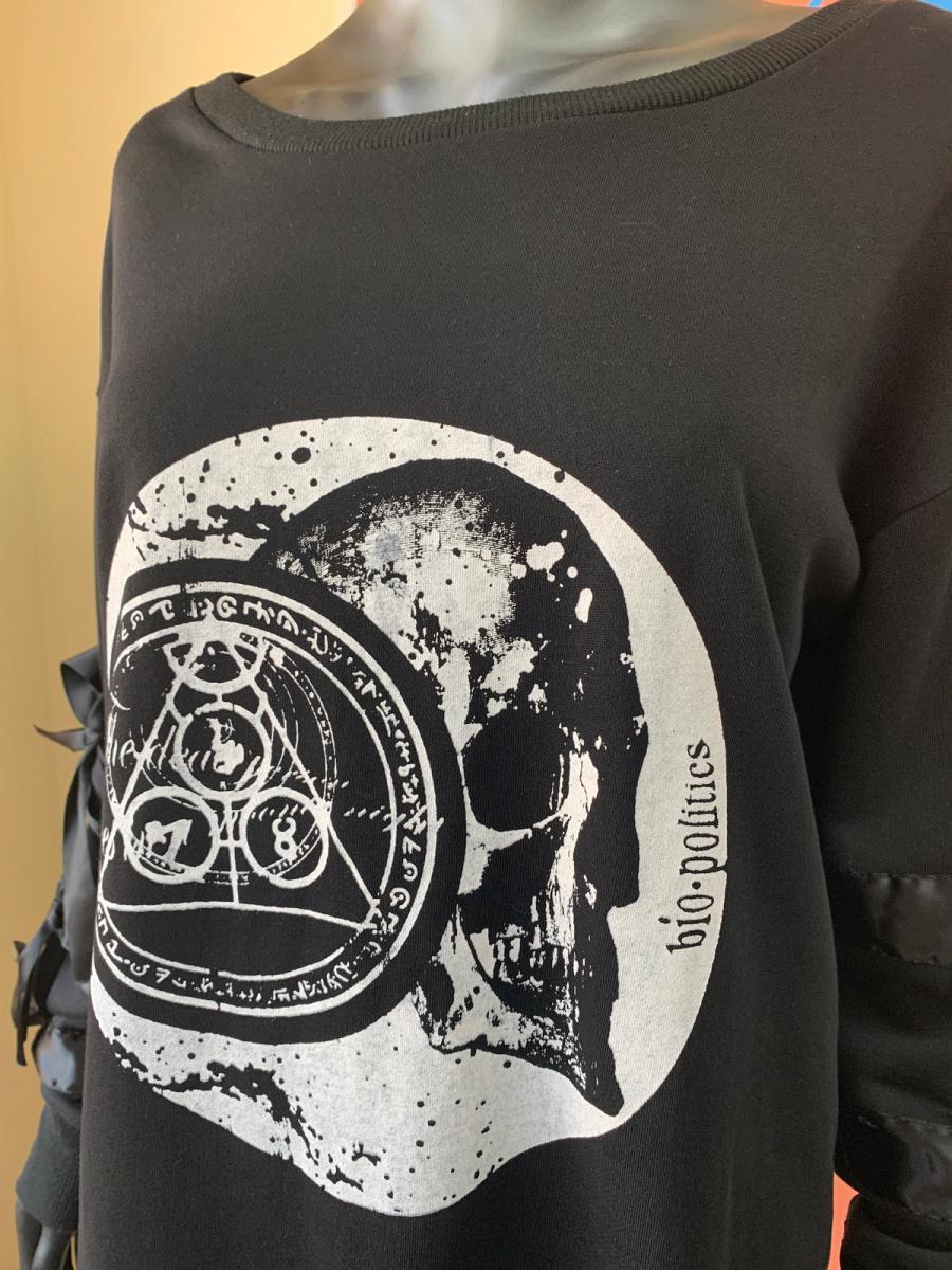 Bio- Politics Skull Sweatshirt with Bow Sleeves  product image