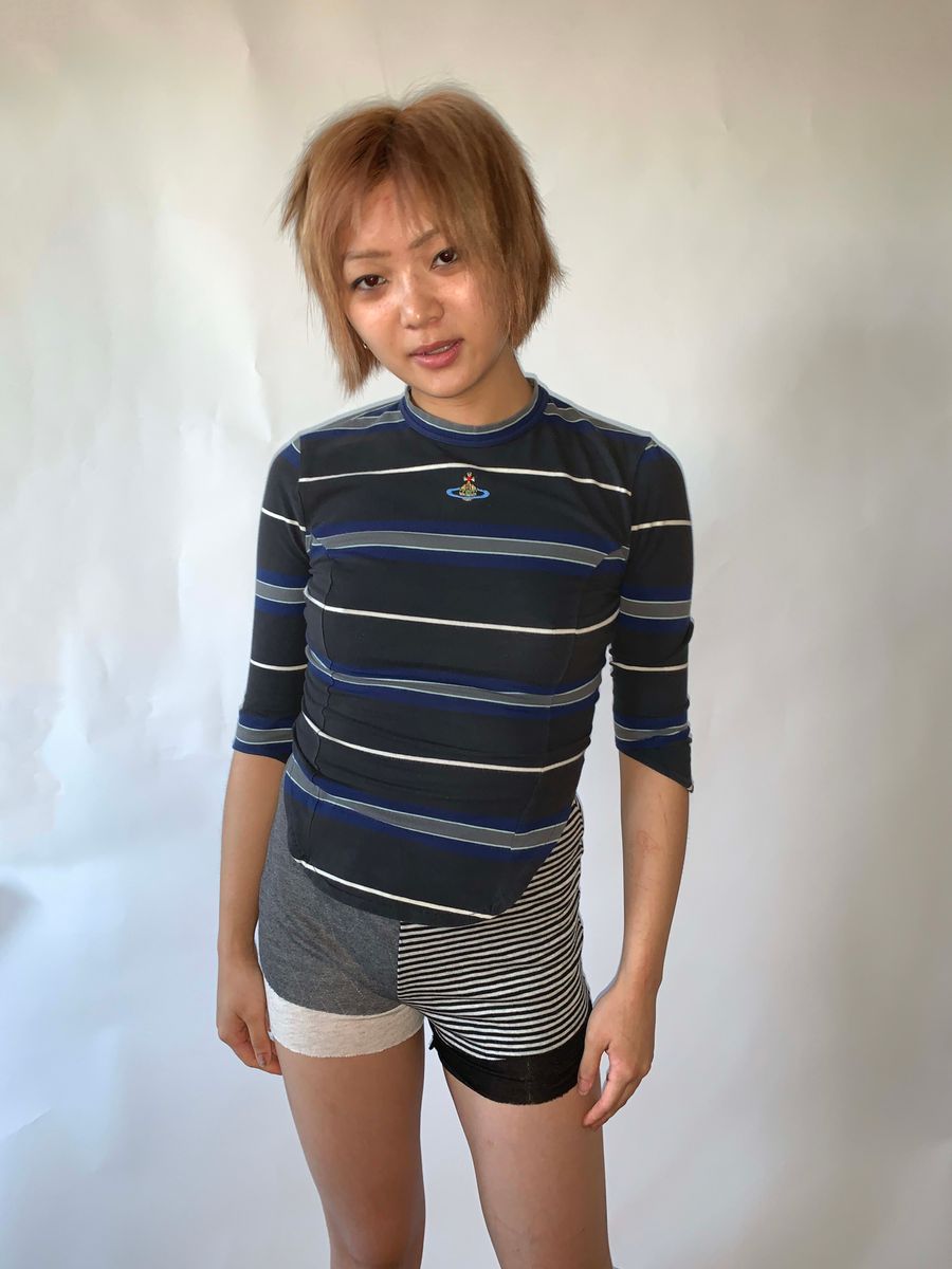 90s Vivienne Westwood Striped Orb Top product image