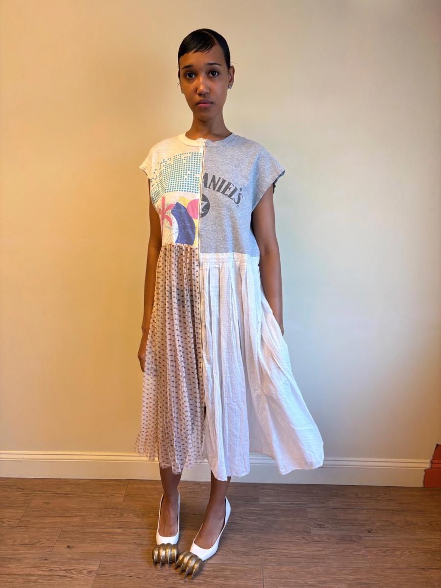 Yeah Right!! Split Composition Dress