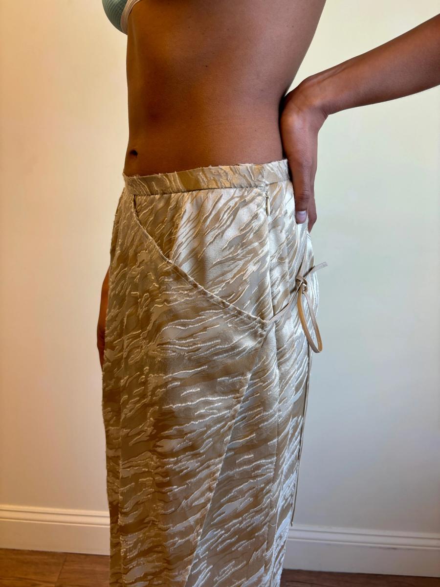 Krizia Tiger Stripe Wrap Skirt product image