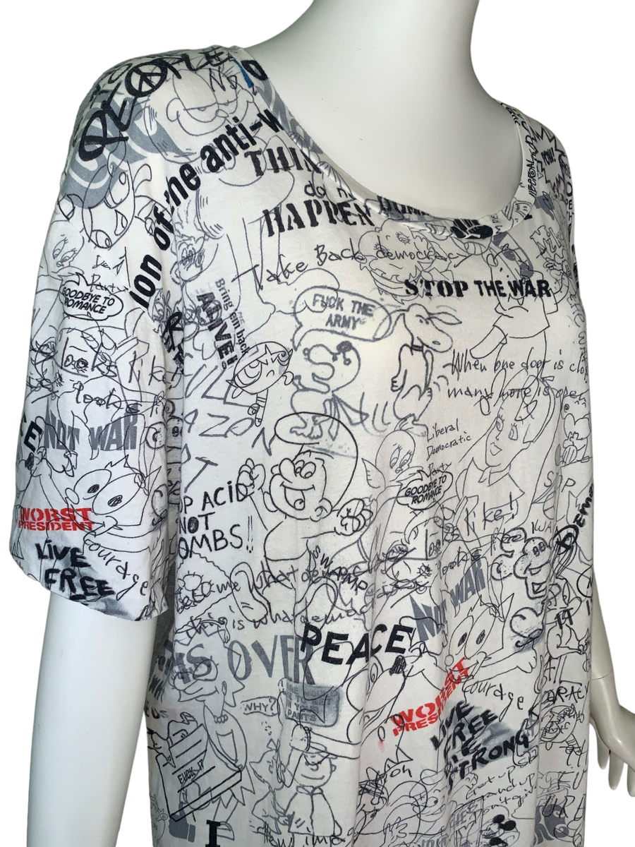 Nozomi Ishiguro Collage Doodle Shirt product image