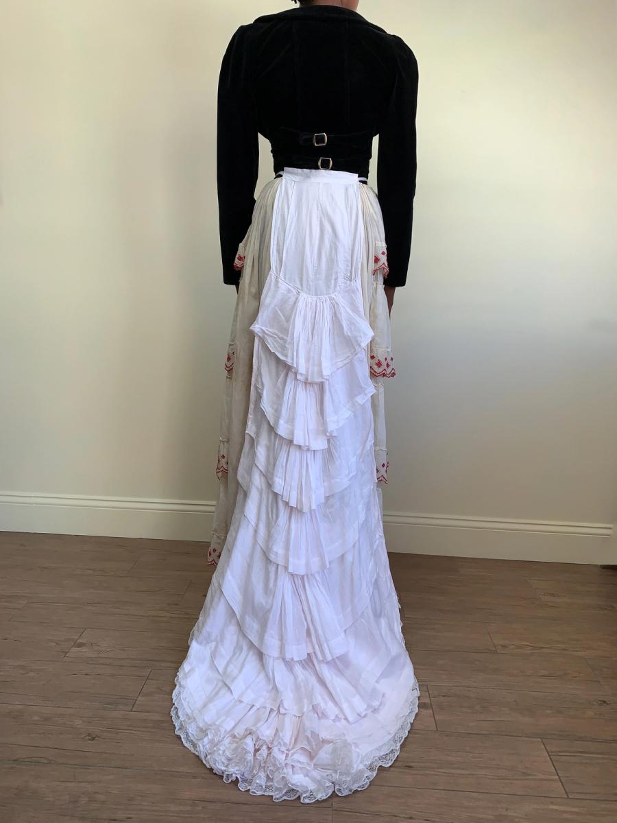 1880s Bustle- Train Overskirt  product image