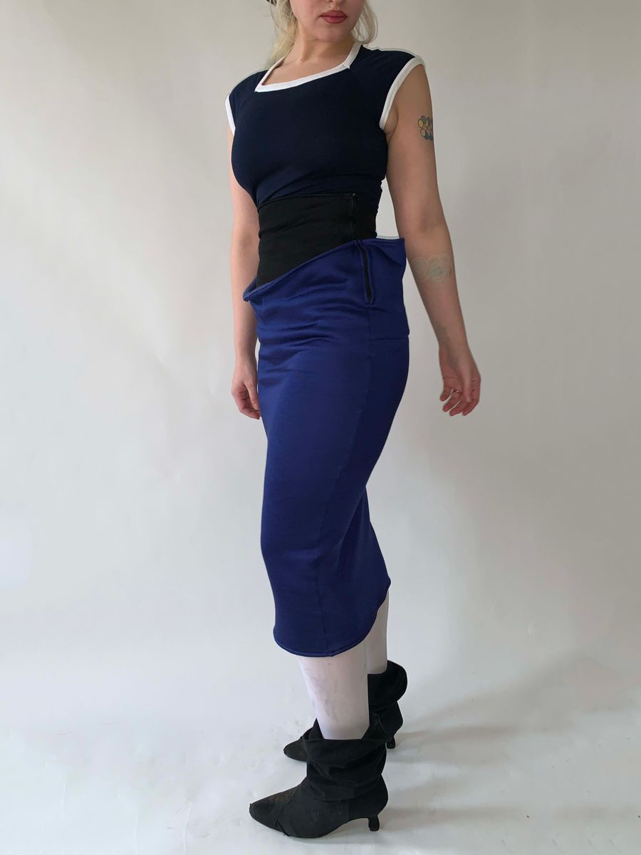 1980s Gaultier Public Gibo Fleece Skirt product image