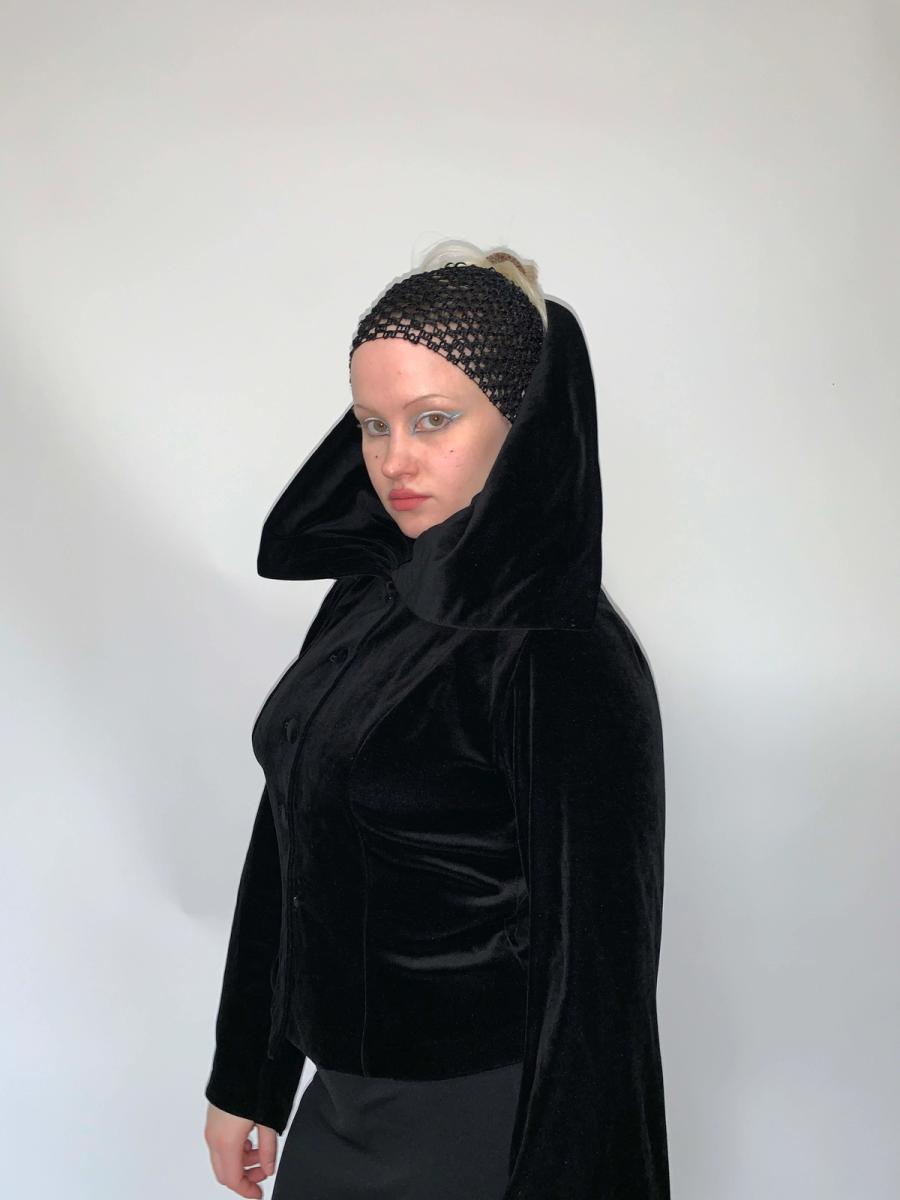 90s Norma Kamali Oversized Collar Jacket product image