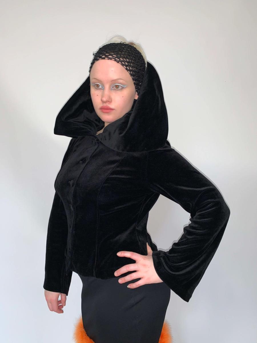 90s Norma Kamali Oversized Collar Jacket product image