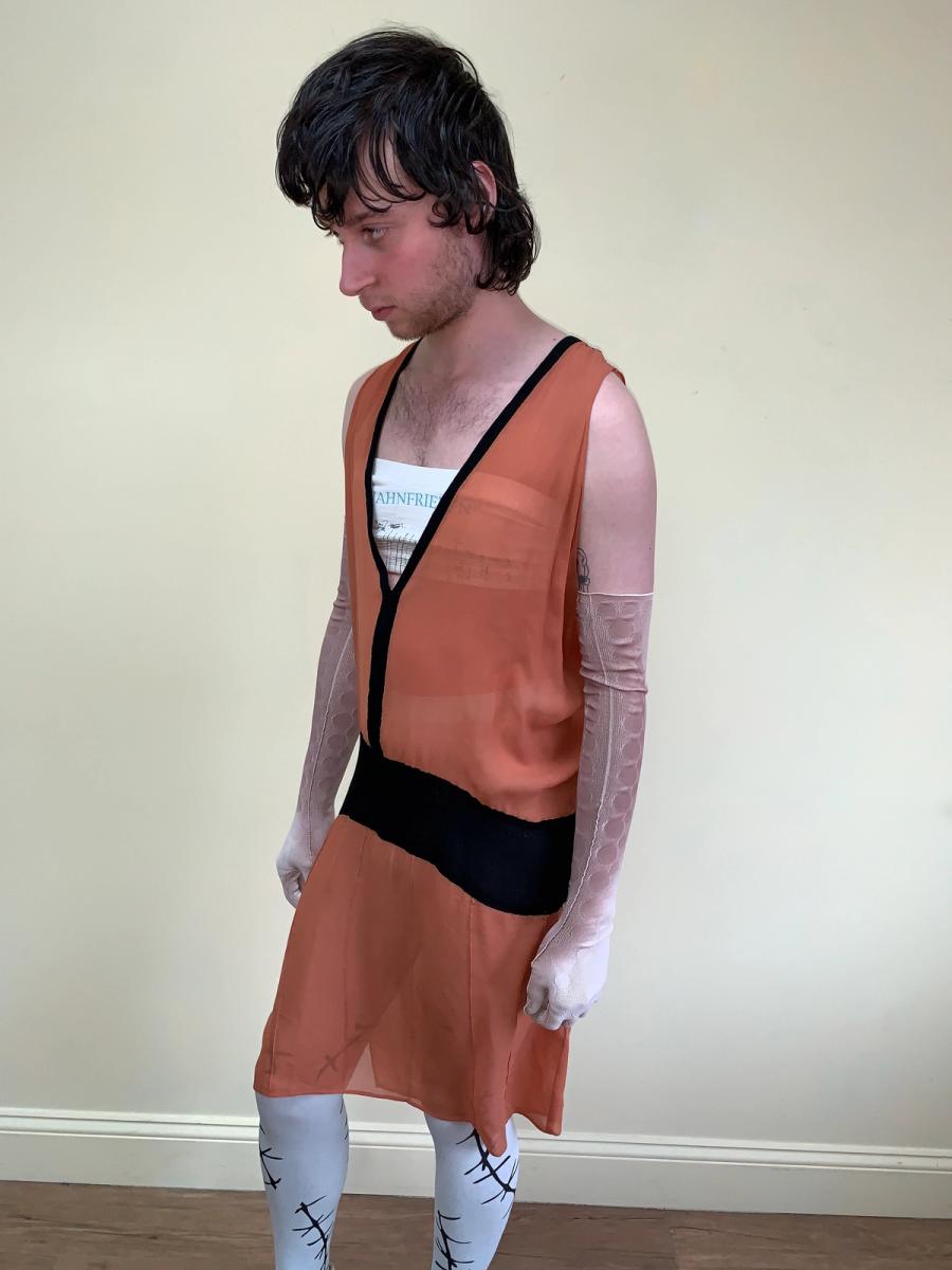 Share Spirit Art Deco Inspired Silk Dress product image