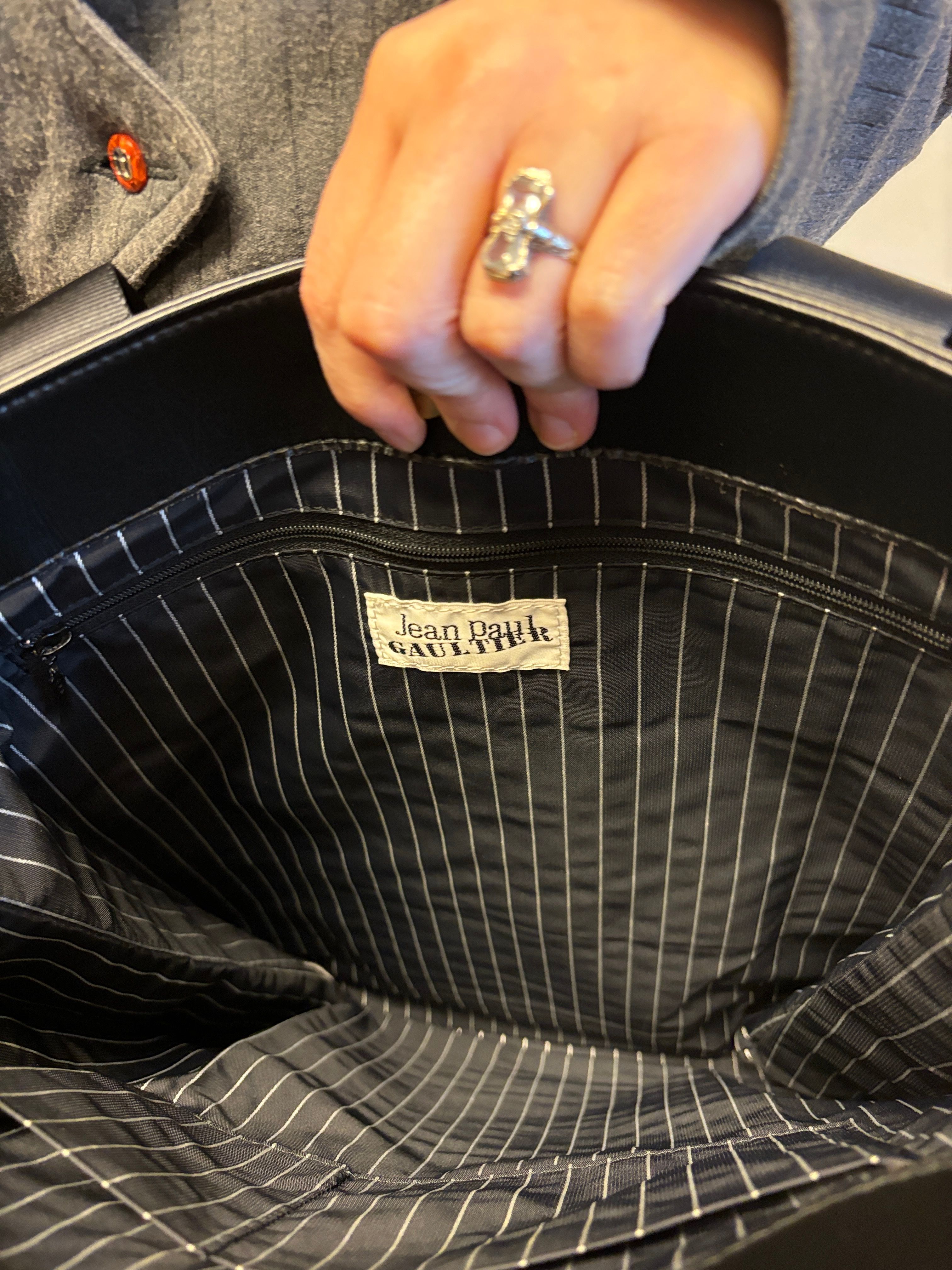 90s Jean-Paul Gaultier Leather Piercing Bag