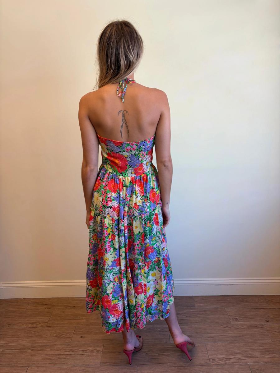 70s Vicky Tiel Floral Dress product image