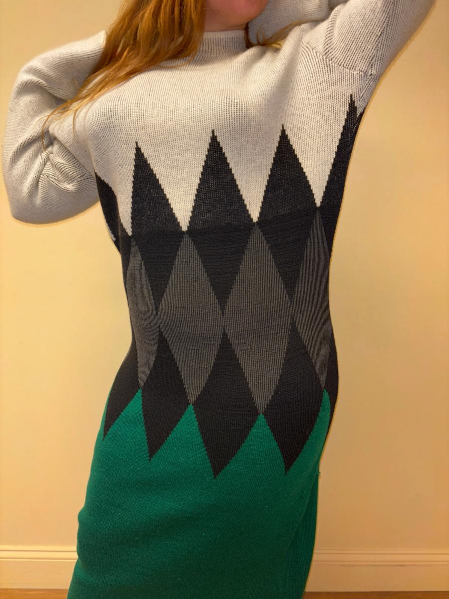 1980s Gaultier Gibo Jagged Knit Dress  product image