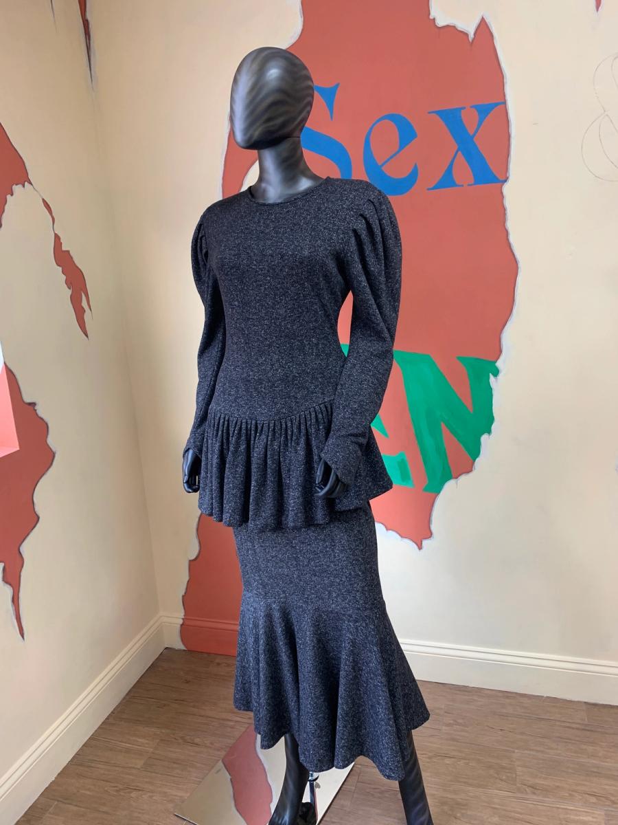 80s Norma Kamali Gray Sweatshirt Set product image