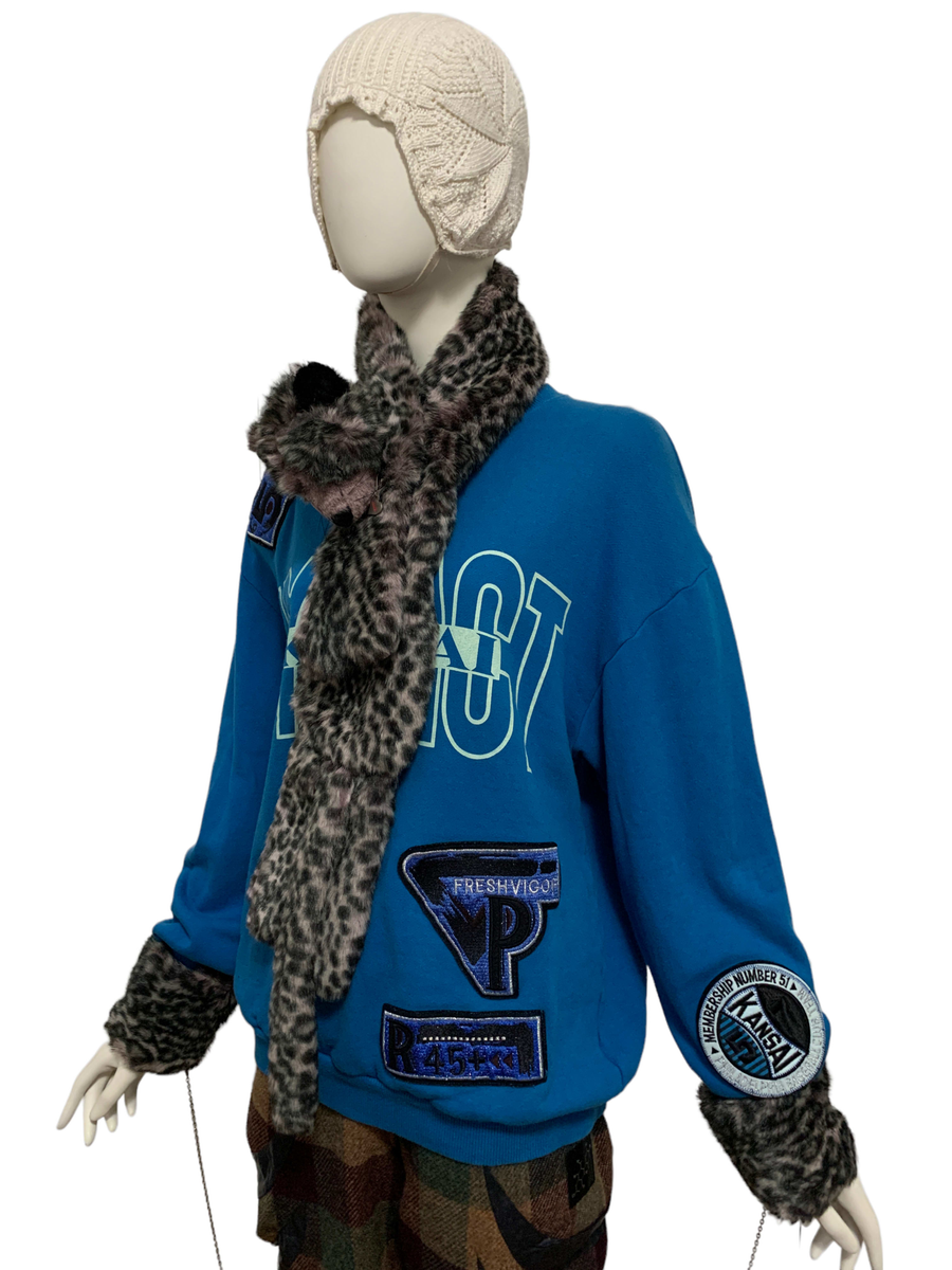 MILK Cheetah Faux Fur Scarf and Arm Warmers product image