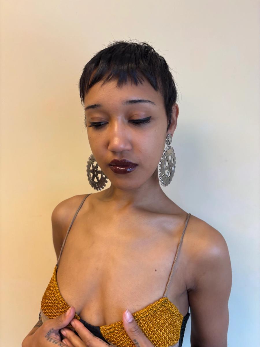 80s Krizia Gear Earrings product image