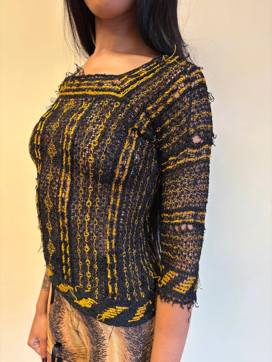 1930s Italian Handmade Knit Top product image