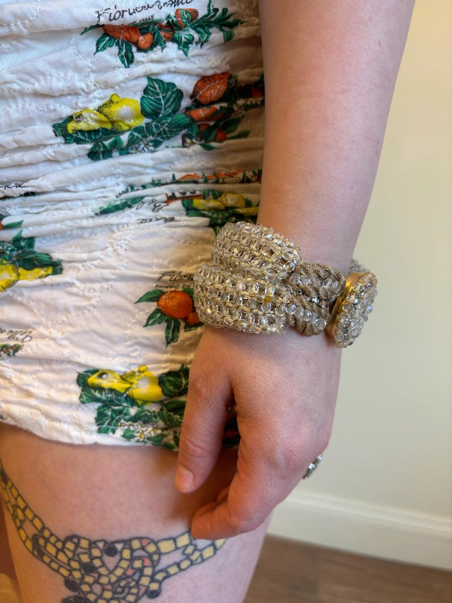 1960s Glass Bead and Rope Bracelet product image