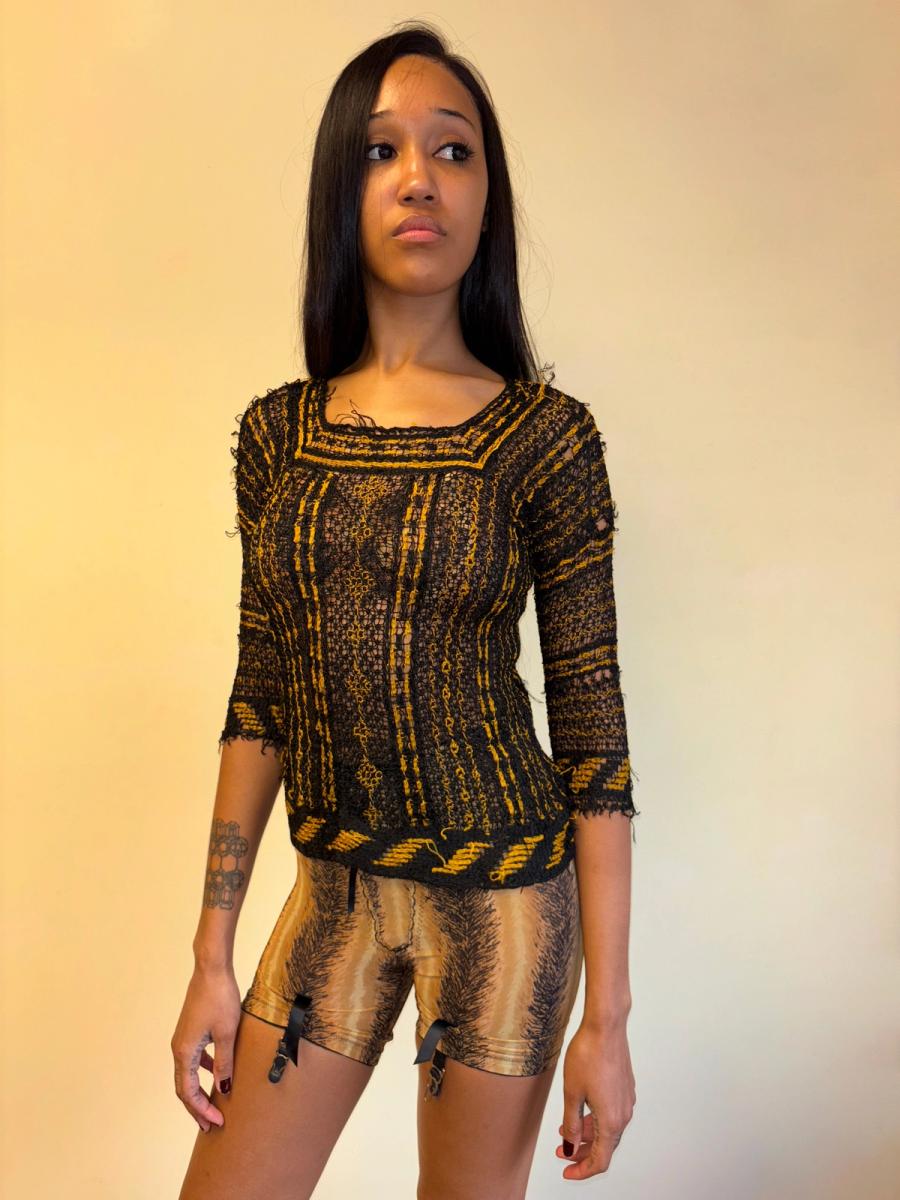 1930s Italian Handmade Knit Top product image