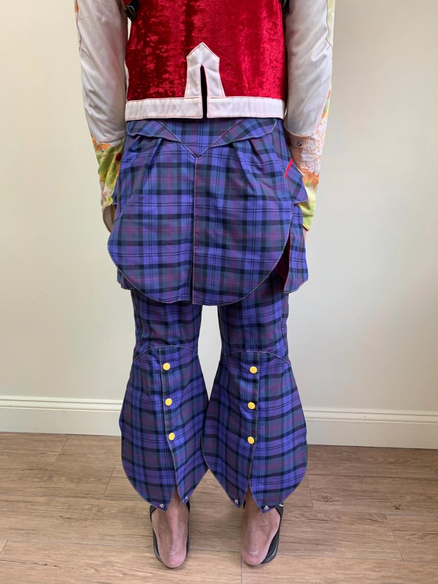 Takuya Angel Wing-like Tartan Pants product image